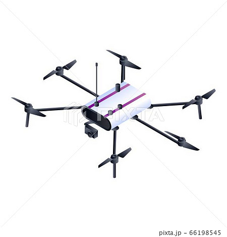 Police drone icon, isometric style Police drone icon, isometric style 66198545