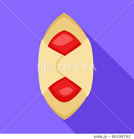 Jelly cookie icon, flat style Jelly cookie icon, flat style 66198762