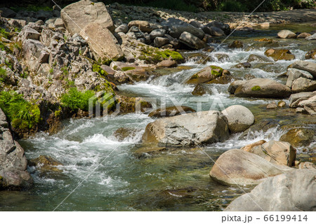涼し気な渓流 66199414