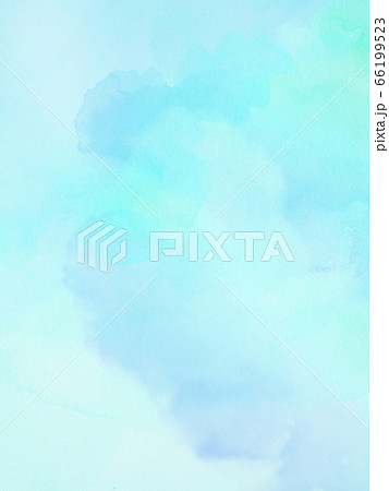 水色の水彩絵の具のクスチャ 66199523