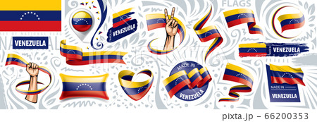 Vector set of the national flag of Venezuela in various creative designs Vector set of the national flag of Venezuela in various creative designs 66200353