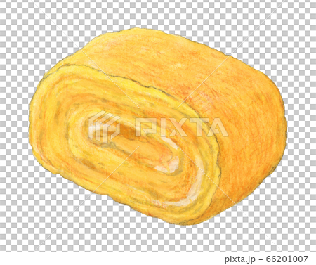 卵焼き 手描き 水彩のイラスト素材 [66201007] - PIXTA