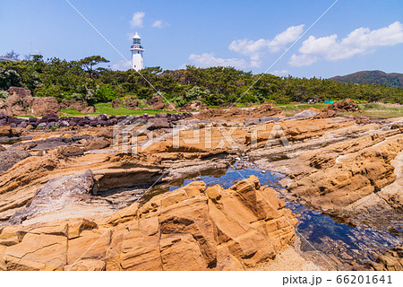 千葉県 房総半島 最南端 野島崎灯台の写真素材