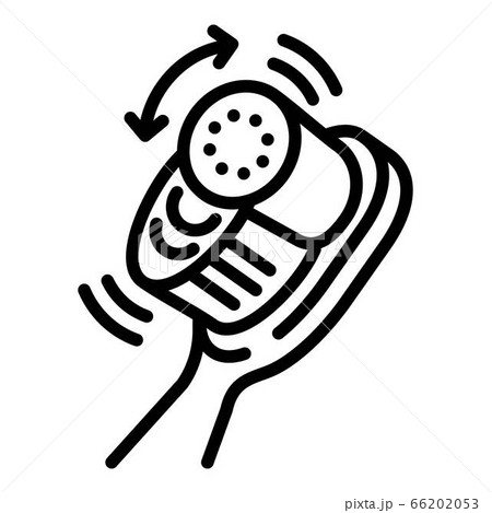 Electric toothbrush rotary head icon, outline style Electric toothbrush rotary head icon, outline style 66202053