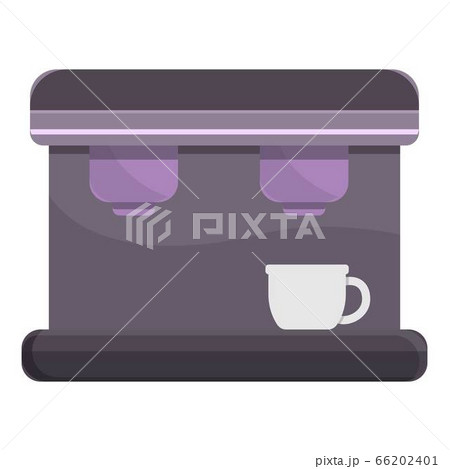 Bar coffee maker icon, cartoon style Bar coffee maker icon, cartoon style 66202401