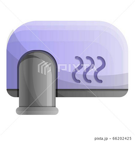 Wall hand dryer icon, cartoon style 66202425
