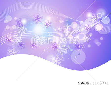 冬と結晶をイメージした幻想的で綺麗な背景のイラスト素材
