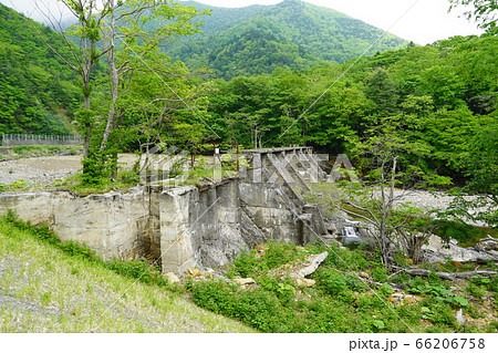 日高電燈株式会社、幌満川発電所の取水堰跡 日高電燈株式会社、幌満川発電所の取水堰跡 66206758