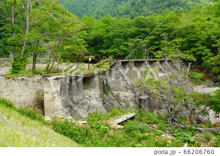 日高電燈株式会社、幌満川発電所の取水堰跡 日高電燈株式会社、幌満川発電所の取水堰跡 66206760