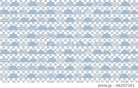 北欧パターン　「青の波柄」 66207161