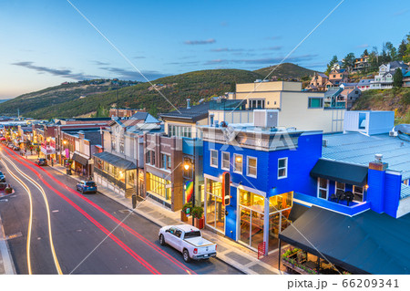 Park City, Utah, USA Town View Over Main Street Park City, Utah, USA Town View Over Main Street 66209341