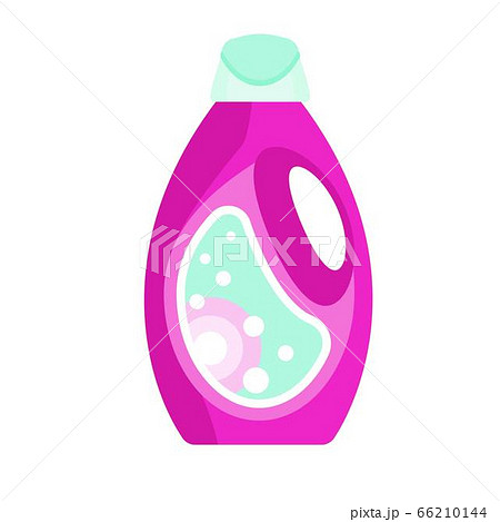 Gel wash bottle icon, flat style 66210144
