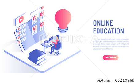 Online Education Concept. Online Education Concept. 66210569