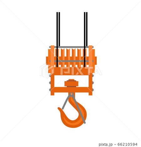 Hook crane icon, flat style 66210594