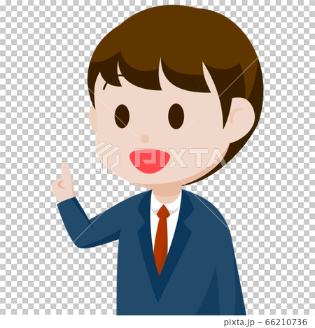 西裝男角色/講述2.5頭和身體卡通 西裝男角色/講述2.5頭和身體卡通 66210736