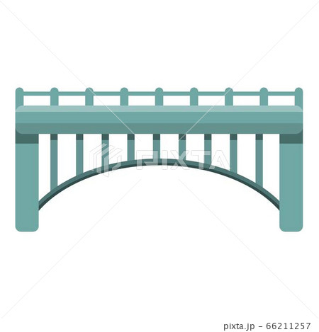 Park bridge icon, cartoon style 66211257