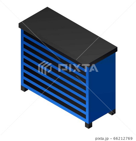 Metal garage table icon, isometric style Metal garage table icon, isometric style 66212769
