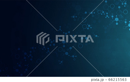 Molecules or DNA medical structure background vector design. 66215563