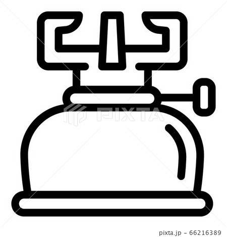 Camp gas lamp icon, outline style Camp gas lamp icon, outline style 66216389