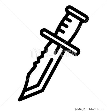 Knife icon, outline style Knife icon, outline style 66216390