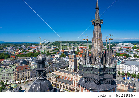 Krakow Old Town Aerial View. Main Market Square 66219167