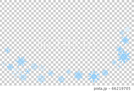 Cool Light Blue Snowflake Frame Illustration Stock Illustration