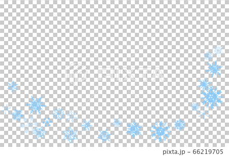 Cool Light Blue Snowflake Frame Illustration Stock Illustration