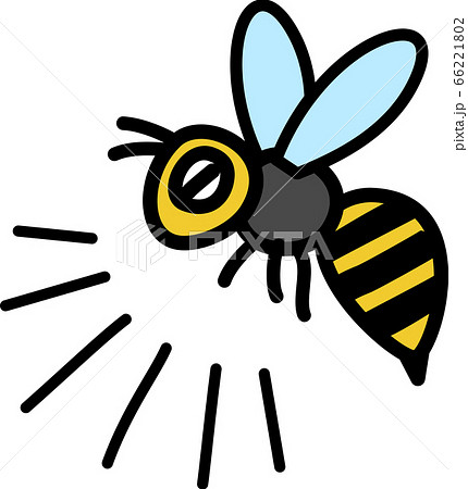気が立っている蜂のイラスト素材