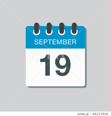 Calendar icon day 19 September, template date days Calendar icon day 19 September, template date days 66225926