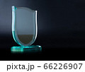 crystal blank award isolated on black 66226907