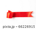 Red banners ribbons label on white 66226915