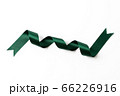 green banners ribbons label on white 66226916