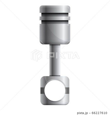 Car motor piston icon, cartoon style 66227610