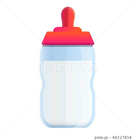 Baby milk bottle icon, cartoon style - Stock Illustration [66227658] - PIXTA