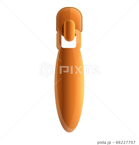Modern zipper icon, cartoon style 66227707