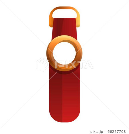 Textile zipper icon, cartoon style 66227708