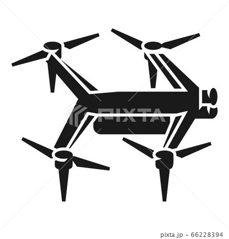 Big drone icon, simple style 66228394