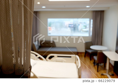 Abstract beautiful  hospital interior  66229079