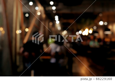 Blur coffee shop - cafe blurred with bokeh 66229160