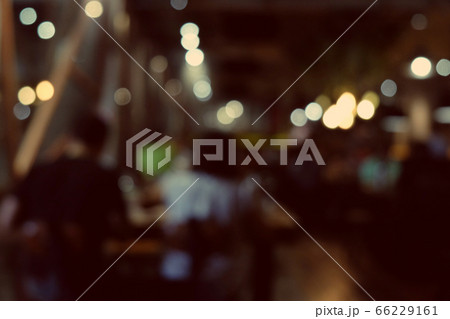 Blur coffee shop - cafe blurred with bokeh 66229161