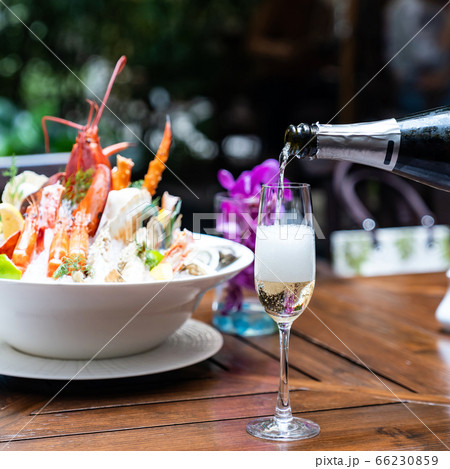 White wine pouring White wine pouring 66230859