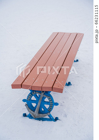 函館_雪景色の西波止場通り 函館_雪景色の西波止場通り 66231115