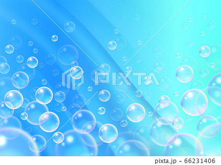 シャボン玉とドレープ背景イメージ素材 66231406