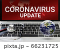 Coronavirus update and notebook 3d illustration 66231725