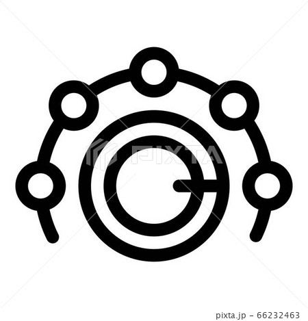 Wash machine wheel mode icon, outline style Wash machine wheel mode icon, outline style 66232463