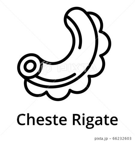 Creste rigate icon, outline styleのイラスト素材 [66232603] - PIXTA