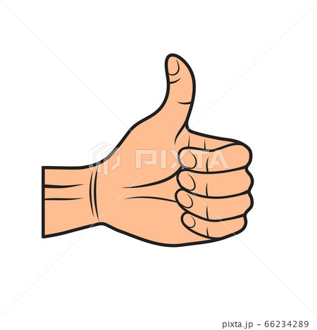 Arm with finger up like positive win success 66234289