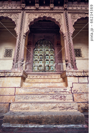 Arched gateway in Mehrangarh fort. Jodhpur, Rajasthan, India Arched gateway in Mehrangarh fort. Jodhpur, Rajasthan, India 66234369