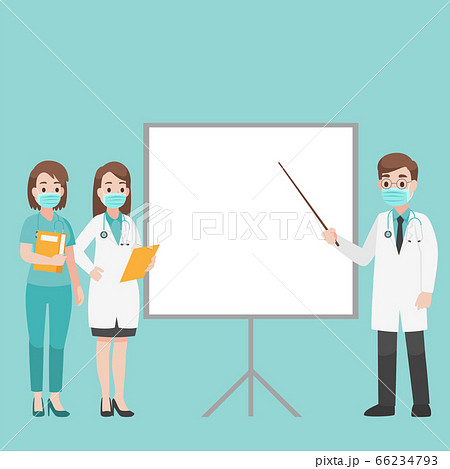 Set of  Doctor and nurse 66234793