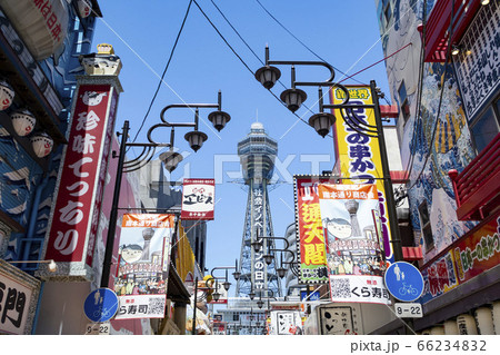 大阪　新世界　通天閣 66234832
